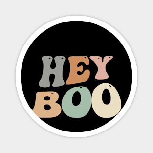 Hey Boo Groovy Spooky Halloween Design Gift Men Women Kids Magnet